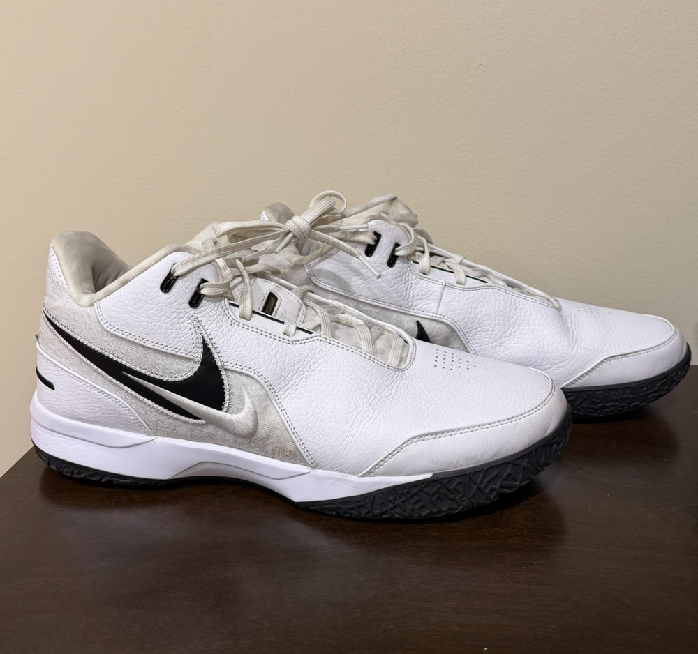 Men's Size 16 Nike Zoom Lebron NXXT Gen AMPD TB Promo White-Black HJ9942-100